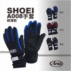 SHOEI A008手套(輕薄款)3色
